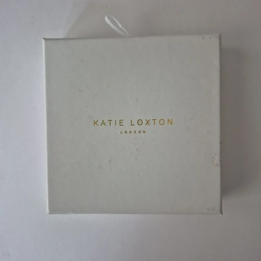Katie Loxton December Birthstone Generous Positive Calm Round Leather Keychain